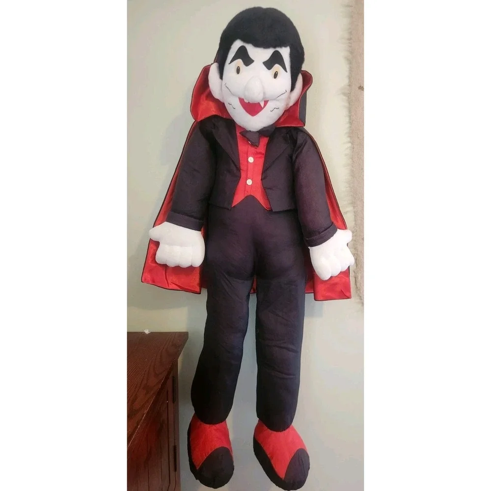 Vintage Giant Dracula Halloween Decor Plush 48